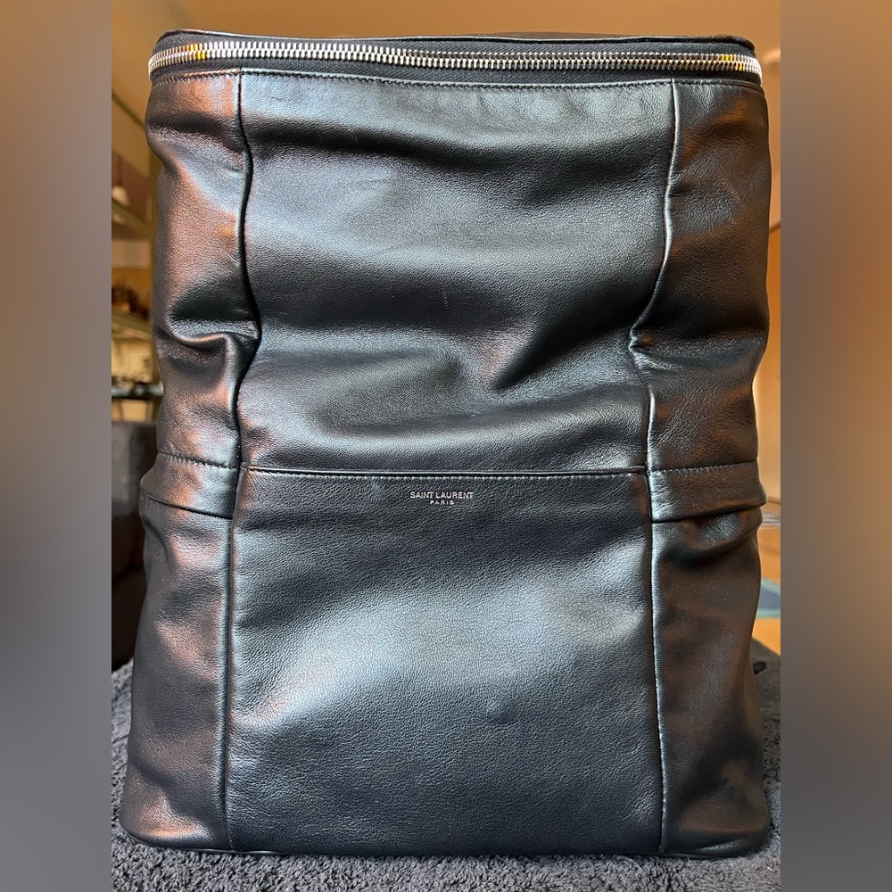 Saint Laurent Sid Leather Backpack